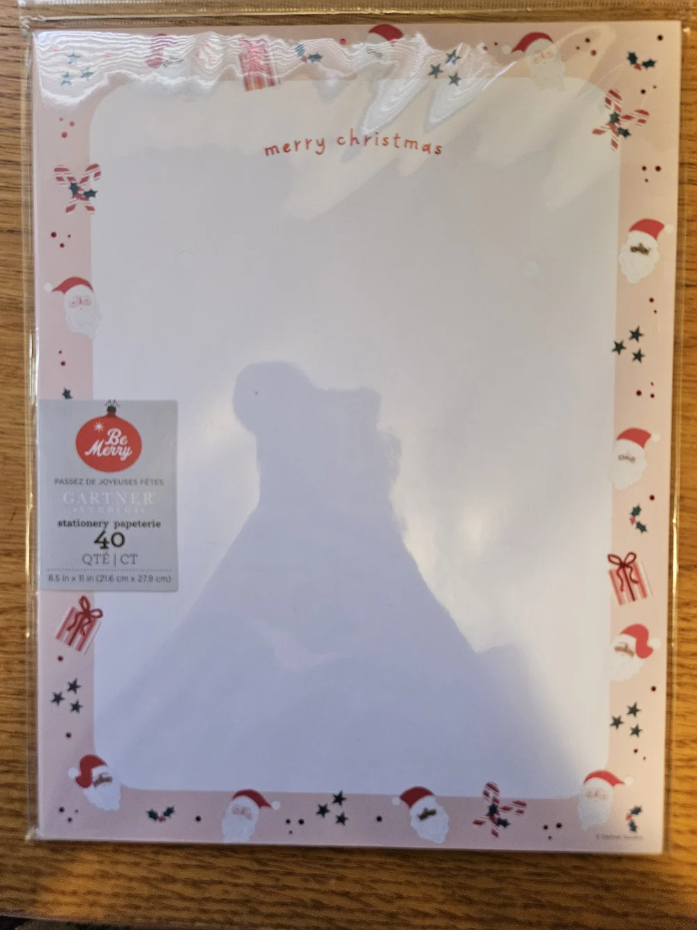 Gartner Studios Pink and White Merry Christmas Stationery